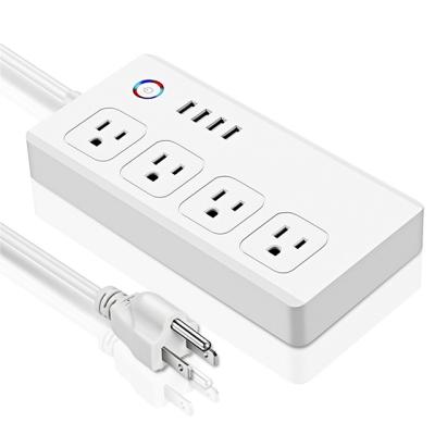 China USB Ports Charging APP Controlled Smart WIFI Power Outlet With USB Port for sale