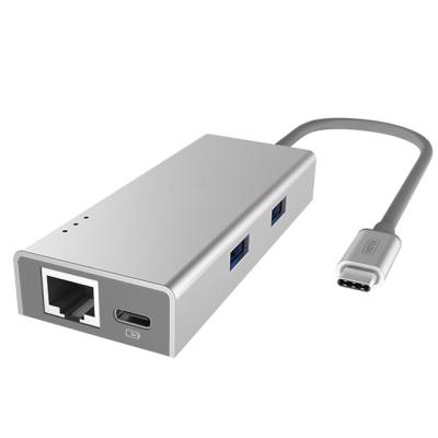 China USB 3.0 Type-C USB 3.1 Aluminum Multi Port USB Hub With Power Delivery for sale