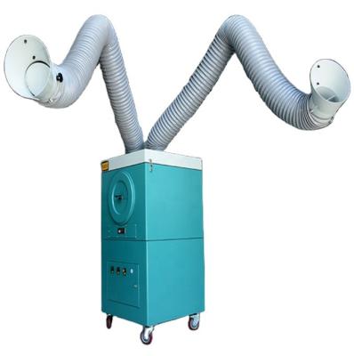 China Hotels Smoke To Filter Dust Collector Smoke Filter Portable Solder Welding Extractor With Cartridge Filter for sale