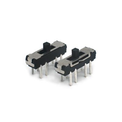 China Vertical Pitch 1P2T 2.0 Smt Smd 8 Pin 8 Micro Position Inverter Micro Slide Switch for sale