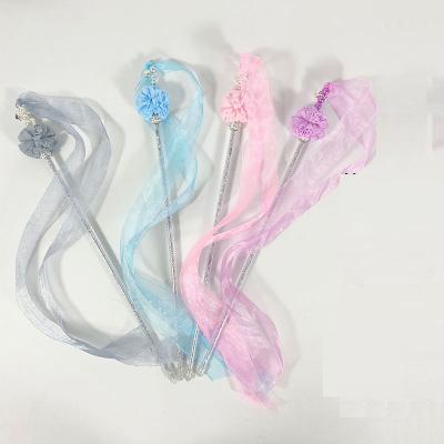 China Long Rod Cat Stick Cat Ribbon Bite Durable Fairy Teasing Teasing Rod With Bells Sounding Toys Pet Supplies for sale