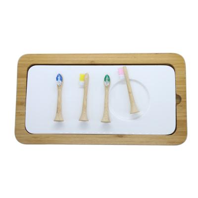 China 2021 New OEM 100% Natural Biodegradable Biodegradable Electric Toothbrush Bamboo Heads Fit For Phillips Sonic Electric Toothbrush for sale