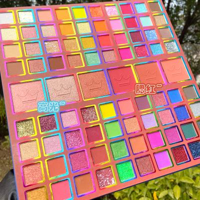 China Best Waterproof Cosmetics Wholesale Colorful Branded Eyeshadow Palette 86 Colors Private Label Makeup Make Up Pallette for sale