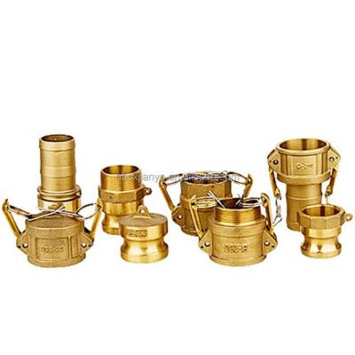 China Oil Brass Camlock Quick Coupling Cam And Spline Hose Adapter For One Set for sale