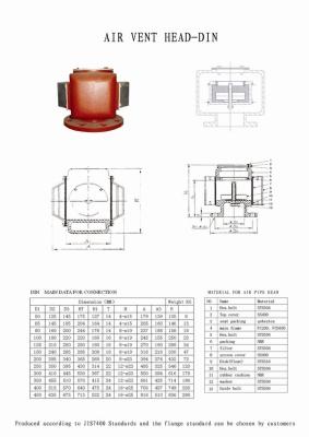 China CB/T3594-1994 FS TYPE Marine air pipe head  for sale