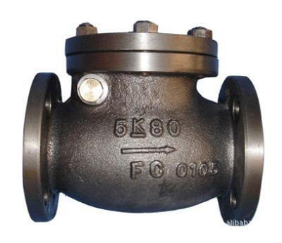 China HORIZONTAL TYPE SWING CHECK VALVE  JIS F7372、 F7373, 5K for sale