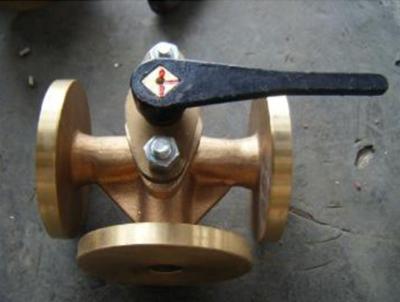 China JIS Standard Bronze 5K Flange Cocks Valve,three-way for sale