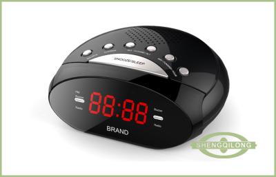 China Mini Dual Alarm Tabletop Clock Radio With 0.6 LED Display and PLL AM / FM Tuner for sale