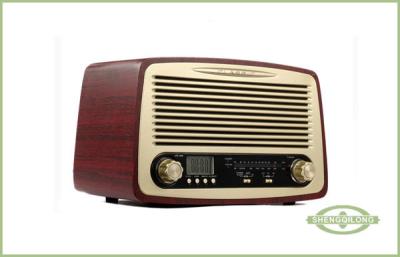 China Wood Cabinet Classic Style Radio , Desktop Type , with Alarm Clock , LCD Display for sale