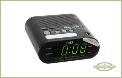 China USB  / SD / MMC Music Player Tabletop Clock Radio With Large 0.9