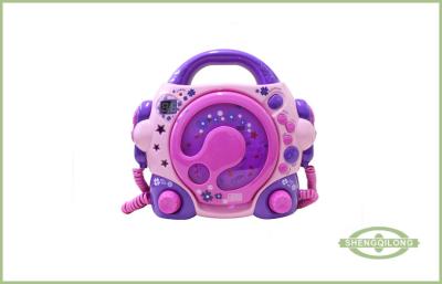 China Childrens Portable Music Player Pink Mini Multi Disc CD Player for sale