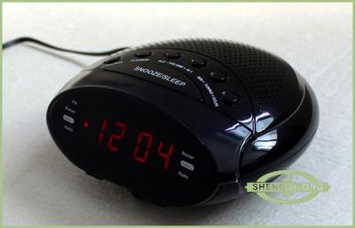 China PLL AM / FM Tabletop Clock Radio With Dual Alarm, 0.6