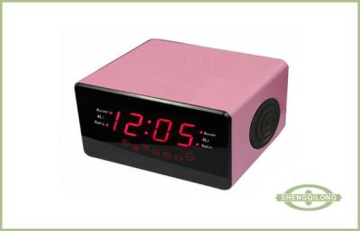 China Radio-reloj tablero de madera con el sintonizador de PLL/de FM, la alarma dual y el panel de delante de acrílico en venta