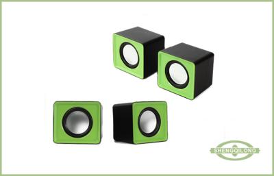 China Pocket PC Multimedia Speakers Green Mini MP3 Music Speaker for sale