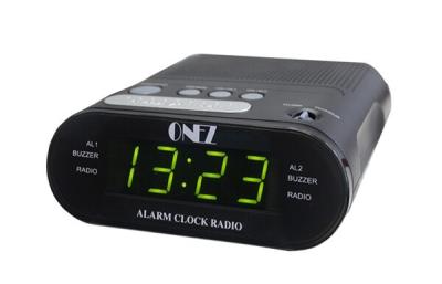 China Digital Tabletop Clock Radio with PLL AM / FM Tuner, Dual Alarm and Snooze Function for sale