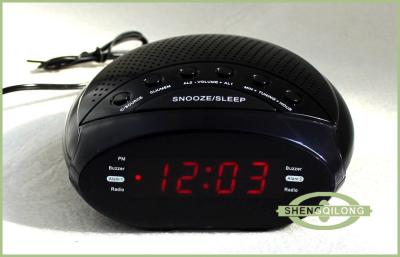 China Digital Tabletop Clock Radio With Dual Alarm, PLL AM / FM Tuner and Sleep Timer for sale