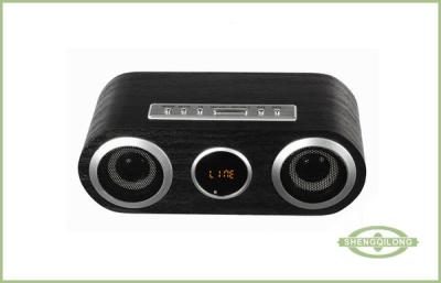 中国 FM のラジオ、USB 港/SD のカード スロット（S7100）が付いているハイファイ ステレオの携帯用木製のスピーカー 販売のため