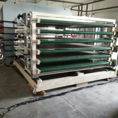 China High Gloss Furniture Board Laminated Hot Press Veneer Machine for sale