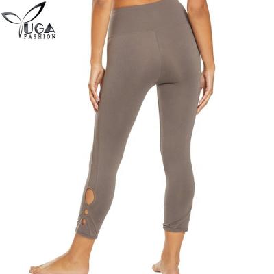 China Wholesale Capri Length Women Yoga Pants Workout Mid Calf Breathable Yoga Gaiters for sale