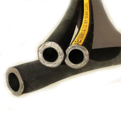 China Stainless Steel Synthetic Rubber Braided Hydraulic Hose/SAE Hydraulic Hose/Rubber Hose Stocklot Price List for sale