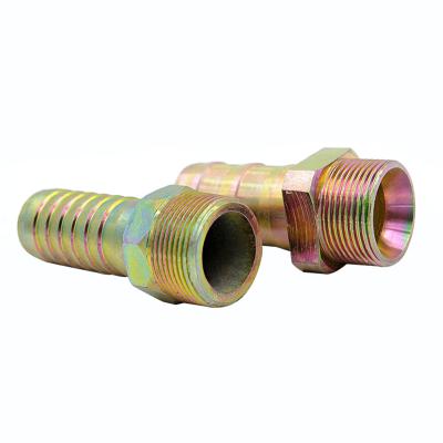 China Metric Reusable Hydraulic Male Carbon Steel Hydraulic Hose Fitting Carbon Steel/45#steel/stainless Seal 10411 for sale