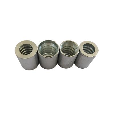 China Carbon steel/45#steel/stainless steel manufacturer Hose Fittings Terminal ferrule 00110-06 for SAE 100 R1 hose hydraulic parts for sale