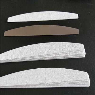 China Sandpaper Maker Zebra Metal Nail Folder Gray Crescent Half Moon 100/180 Good Quality Replaceable Professional Folder for sale