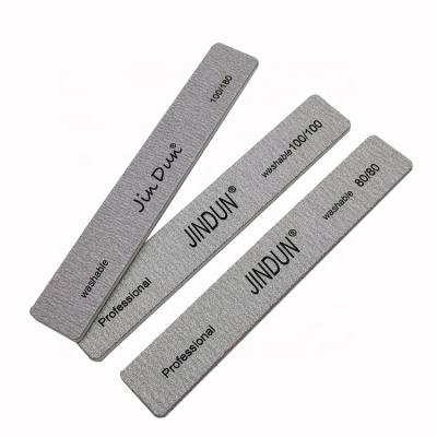 China Eva+PP board+sandpaper custom shape wholesale zebra abrasive diamond sandpaper emery board gray professional nail file 80/100/120/150/180/240/320 for sale