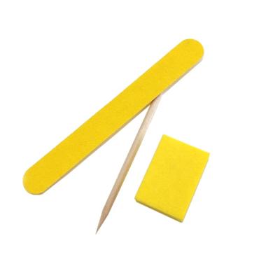 China Wholesale Wooden+sandpaper Disposable Manicure Nail Files And Pads for sale