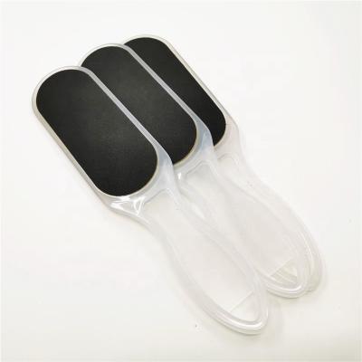 China Best Quality Double Side Korea Sandpaper Callus Remover Plastic Pedicure Foot File for sale