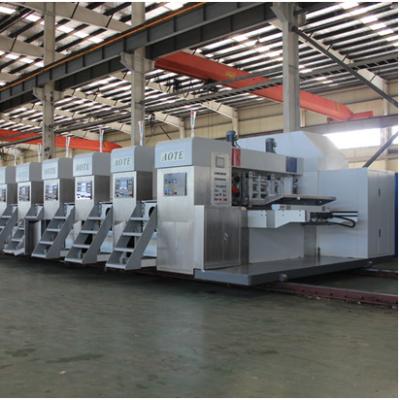 China HIGH SPEED MODEL ZYKM IV (FIXED TYPE) FULLY AUTOMATIC PRINTING FROM PACKING COMPANY SLOTTING WITH DIE CUTTING MACHINE for sale