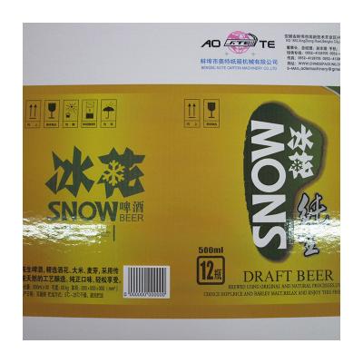 China paper & Cardboard High Definition 5 Color Printing Sample Beer Box for sale