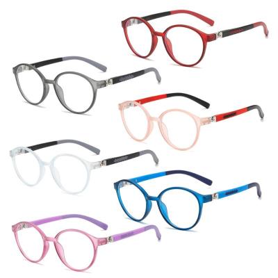 China 2021 Fashionable Blue Light Anti Blocking Glass Kids Fashion Glass Frames Clear Glass Computer Children Glasses for sale