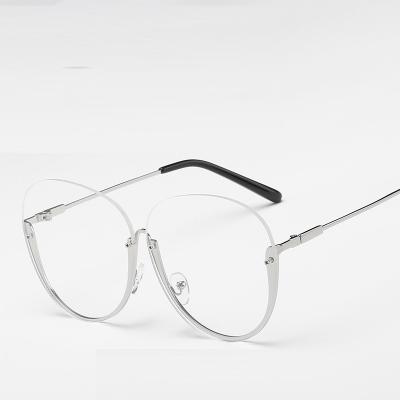 China For female and male large half frame half frame photomicroscope flat frame reading glass glasses for sale