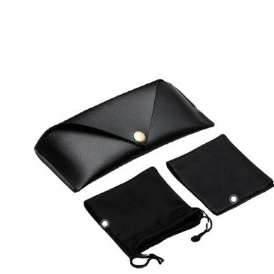 China Portable Elastic Drawstring Box PU Glass Case Sunglasses Case Custom Leather Packaging Box for sale