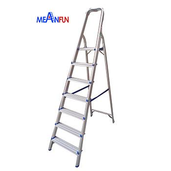 China 2020 Folding Ladders Foldable Large Size Household Aluminum Ladder For 150kgs Loading 6 Steps for sale