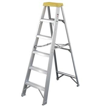 China 2020 Folding Ladders Double Sided 172cm New Height Aluminum Step Ladder With Stable 2x6 Leg Steps for sale