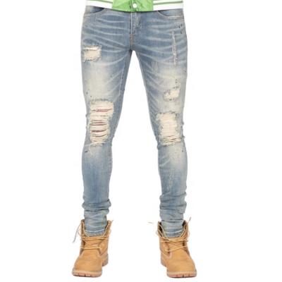 China OEM/ODM Sustainable Mens Street Wear Plain Jeans Jeans Men, Mens Fitted Jeans, Skinny Ripped Jeans Men for sale