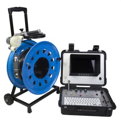 China 10 Inch HD Pan-Tilt 50mm Underwater Waterproof/Screen Waterproof 100M 200M Deep Well Inspection Pipe Borehole Camera for sale