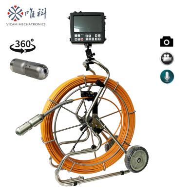 China PAN-TILT CCTV Camera 360 Degree Rotation Duct Pipe Inspection Camera Underwater Camera with 512Hz Transmitter (V8-3288PTN-1) for sale