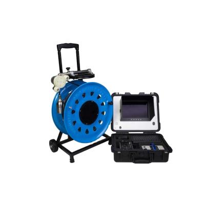 China Waterproof / Waterproof VICAM 100m To 200m Borehole Camera System Deep Well Inspection Camera 50mm With 10 Inch Screen And HD DVR Control Box for sale