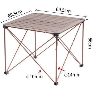 China Industrial new design modern metal portable outdoor camping table for sale