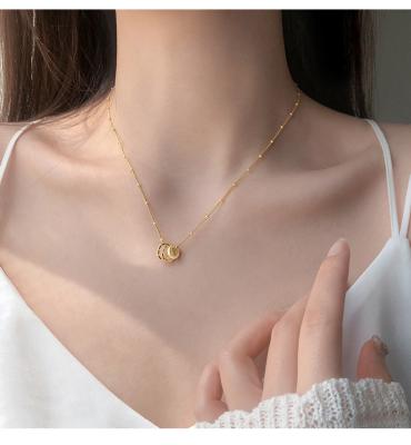 China Circle TRENDY Irregular Necklace For Women Clavicle Chain Chocker Necklace Geometric Handmade Jewelry for sale