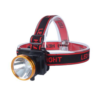 China Camping LED Rechargeable Strong Light Headlight Torch Outdoor Waterproof Dimming Head Miner Lamp for sale