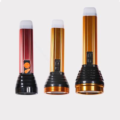 China LED Camping Flashlight With Tail Lamp Rechargeable Convenient Outdoor Handheld Lamp for sale