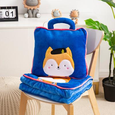 China PORTABLE Plush Toy 3 In 1 Cushion Multifunctional Pillow With Cover 6 Kinds Of Animals for sale