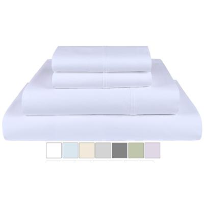 China Gray Color High Quality Cotton Flat Sheet Modern Fitted Sheet Pillowcases Luxury Bedding Set for sale