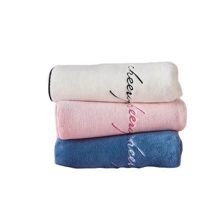 China Cheap Coral Fleece Bath Towel Set Hypoallergenic Towels Bath Towel for sale