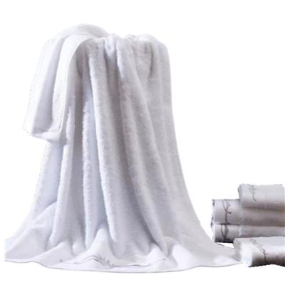 China Factory Supply 2022 Cotton Towel Hypoallergenic Direct Pure White Home Bath Comfortable Towel for sale