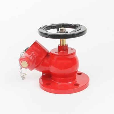 China Natural Or Painted Brass / Bronze Oblique Type Fire Hydrant Landing Valve for sale